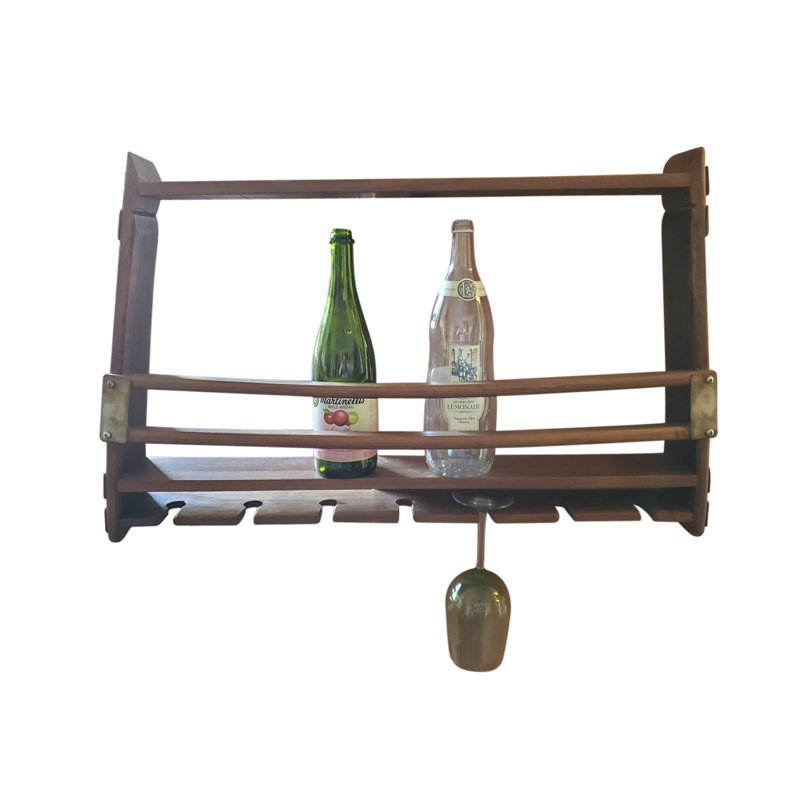 MGP Wall Mounted Wine Barrel Wine Rack 30"W X 5"D X 18"H Wayfair